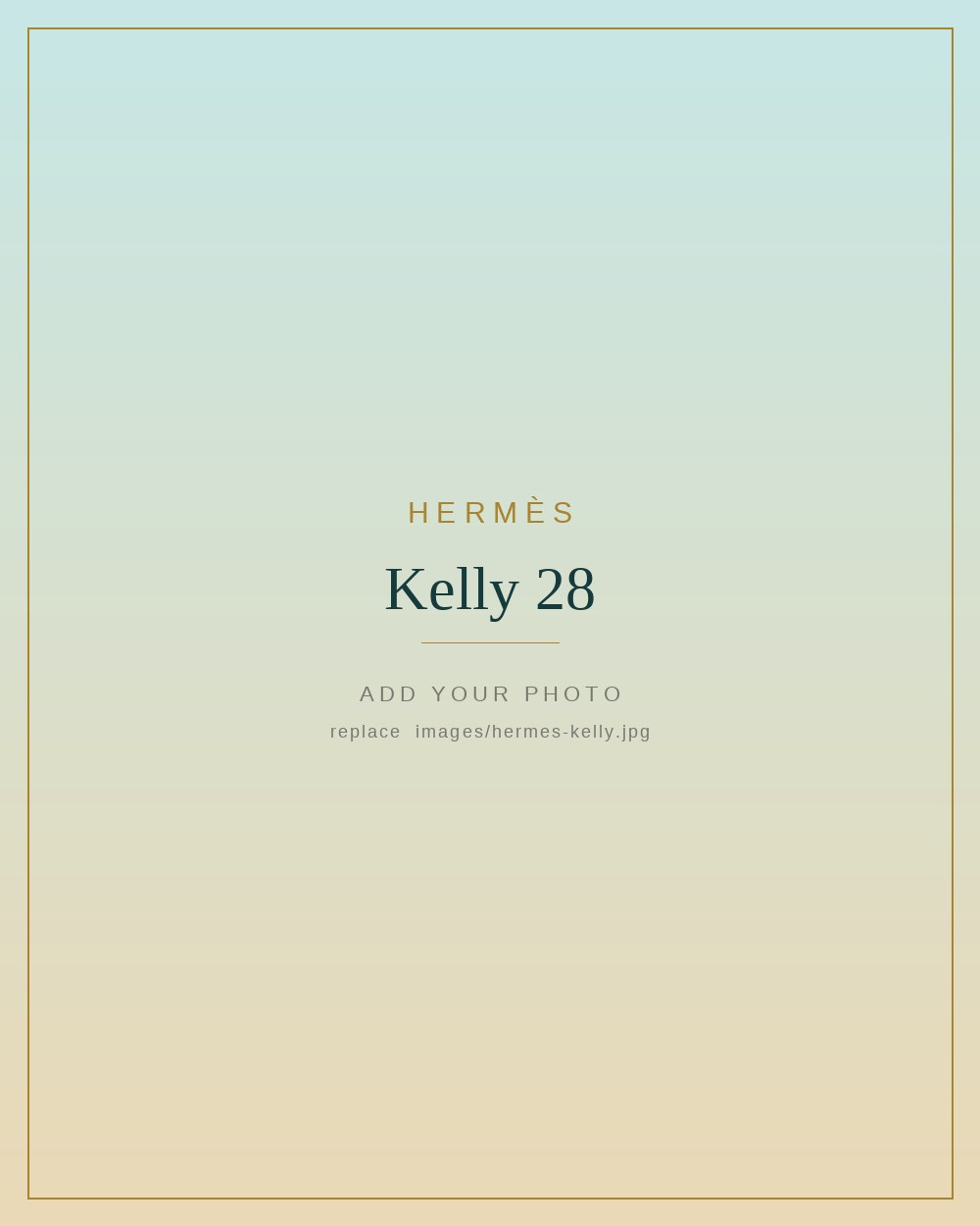 Hermès Kelly 28 · Étoupe