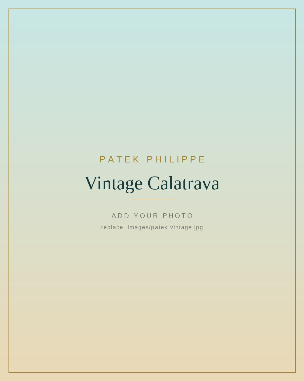 Patek Philippe Vintage Calatrava